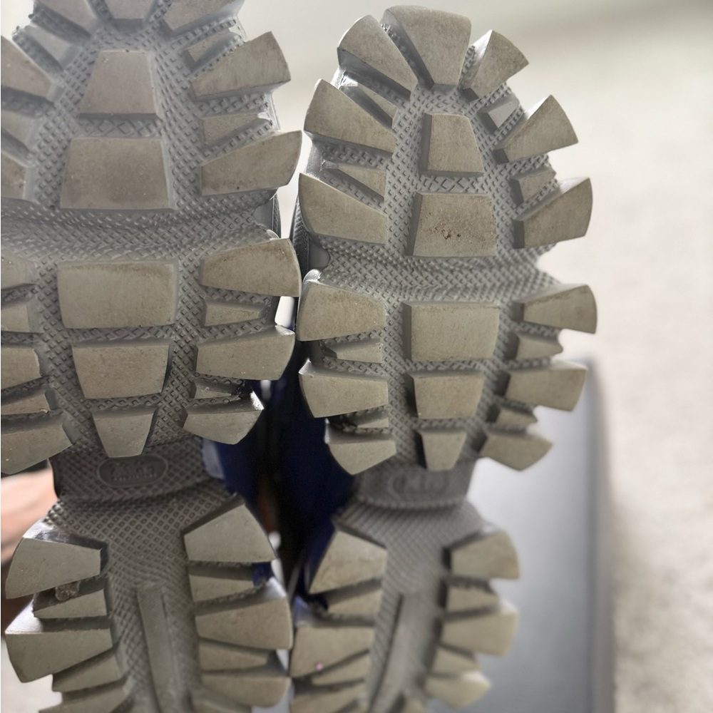 Prada Gray and Blue Futuristic Sneakers - Picture 7 of 8